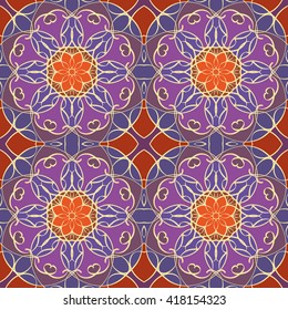 Abstract vintage pattern. Good for tiles, printing on paper and fabric.