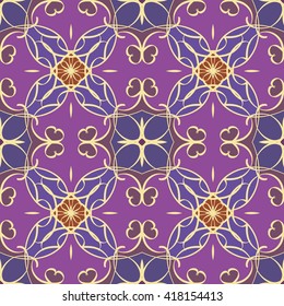 Abstract vintage pattern. Good for tiles, printing on paper and fabric.