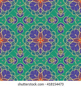 Abstract vintage pattern. Good for tiles, printing on paper and fabric.