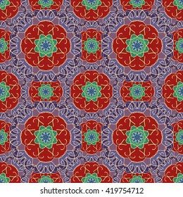 Abstract vintage pattern. Good for tiles, printing on paper and fabric.