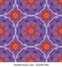 Abstract vintage pattern. Good for tiles, printing on paper and fabric.