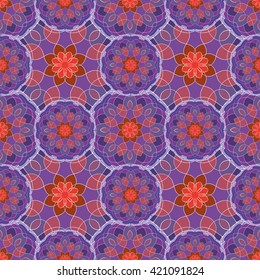 Abstract vintage pattern. Good for tiles, printing on paper and fabric.