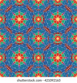 Abstract vintage pattern. Good for tiles, printing on paper and fabric.