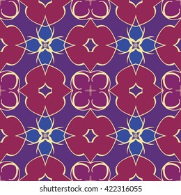 Abstract vintage pattern. Good for tiles, printing on paper and fabric.