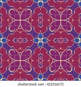 Abstract vintage pattern. Good for tiles, printing on paper and fabric.