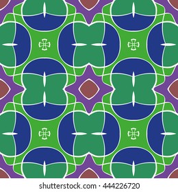 Abstract vintage pattern. Good for tiles, printing on paper and fabric.