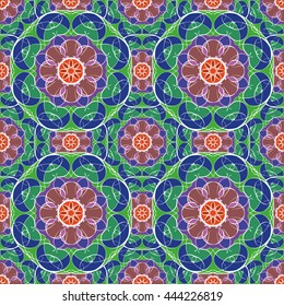 Abstract vintage pattern. Good for tiles, printing on paper and fabric.