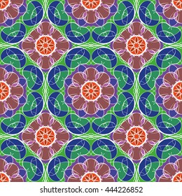 Abstract vintage pattern. Good for tiles, printing on paper and fabric.