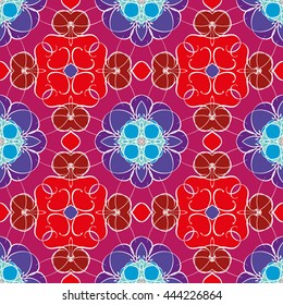 Abstract vintage pattern. Good for tiles, printing on paper and fabric.
