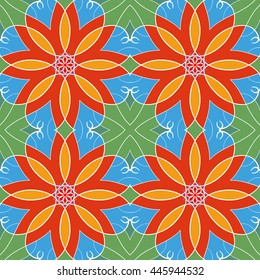 Abstract vintage pattern. Good for tiles, printing on paper and fabric.