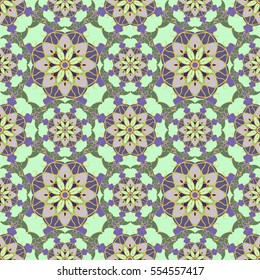 Abstract vintage pattern. Good for tiles, printing on paper and fabric.