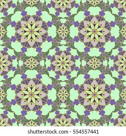 Abstract vintage pattern. Good for tiles, printing on paper and fabric.