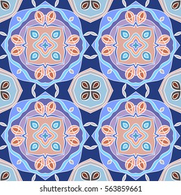 Abstract vintage pattern. Good for tiles, printing on paper and fabric.