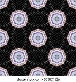 Abstract vintage pattern. Good for tiles, printing on paper and fabric.