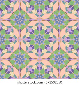 Abstract vintage pattern. Good for tiles, printing on paper and fabric.