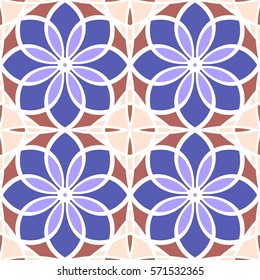 Abstract vintage pattern. Good for tiles, printing on paper and fabric.