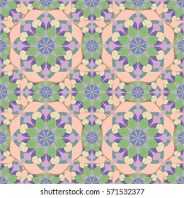 Abstract vintage pattern. Good for tiles, printing on paper and fabric.