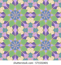 Abstract vintage pattern. Good for tiles, printing on paper and fabric.