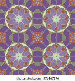 Abstract vintage pattern. Good for tiles, printing on paper and fabric