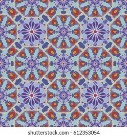 Abstract vintage pattern. Good for tiles, printing on paper and fabric.