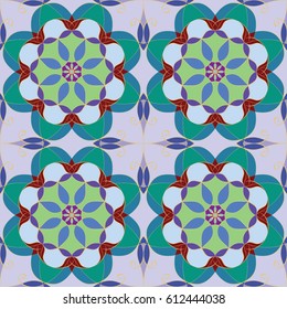 Abstract vintage pattern. Good for tiles, printing on paper and fabric.