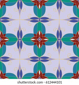 Abstract vintage pattern. Good for tiles, printing on paper and fabric.