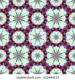 Abstract vintage pattern. Good for tiles, printing on paper and fabric.