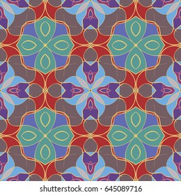 Abstract vintage pattern. Good for tiles, printing on paper and fabric.