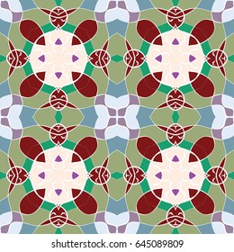 Abstract vintage pattern. Good for tiles, printing on paper and fabric.