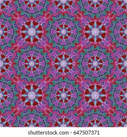 Abstract vintage pattern. Good for tiles, printing on paper and fabric.