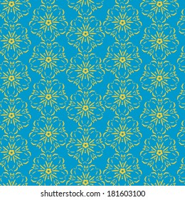 An abstract vintage pattern seamless background. Vector illustration