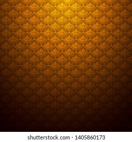 abstract vintage pattern texture gold background, wallpaper design, vector illustration.