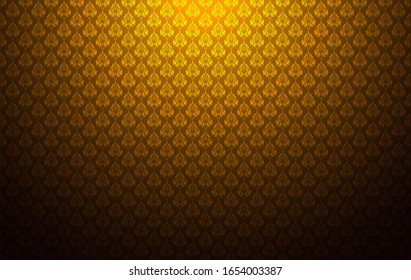abstract vintage pattern texture gold background, wallpaper design, vector illustration.