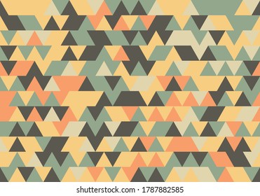 Abstract vintage Pattern Triangle background texture geometric, abstract vector decoration design illustration with copy space.