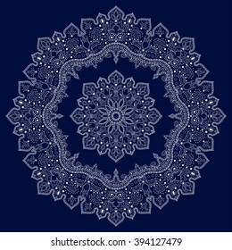 Abstract vintage pattern, vector ornament pattern. Fantasy pattern with ethnic motifs. Dotted ornamental pattern design.