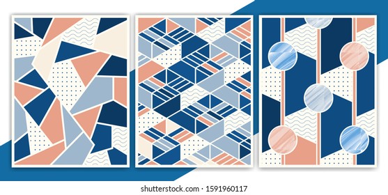 abstract vintage poster geometric pattern