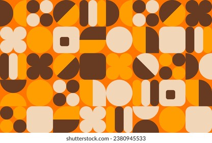 Abstract Vintage Retro Aesthetic Background Pattern Geometric Shapes