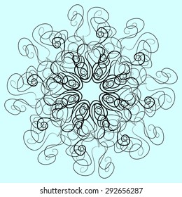 abstract vintage retro background in vector. Decorative pattern.