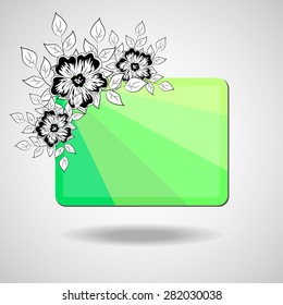 abstract vintage retro floral background in vector with floral elements and place for your text