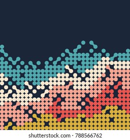Abstract vintage retro wave pattern background, decorative with geometric shape, vector illustration