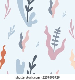 Abstract Vintage Seamless Background, Scandinavian Style Pattern, Bohemian Concept