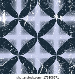 El fondo vintage abstracto sin costuras, la ilustración vectorial, el patrón sin soldadura, contiene una textura de grunge sin fisuras.
