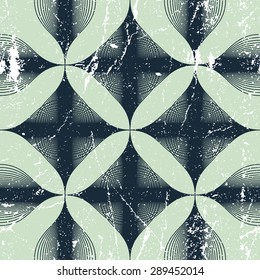 Abstract vintage seamless background, vector illustration, seamless pattern, contains seamless grunge texture.