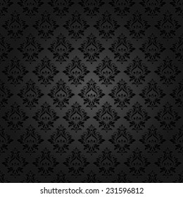 Abstract vintage seamless damask pattern