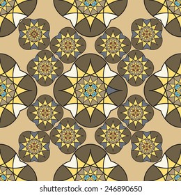 Abstract vintage seamless pattern for background