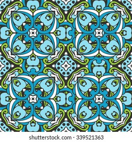 abstract vintage seamless vector pattern design in victorian style