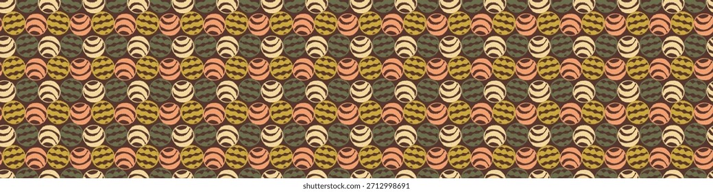 Abstrato vintage rabisco vetor sem emenda. Cachos repetíveis artísticos neutros em termos de gênero para desenho de fitas, bordas e desenhos à mão.