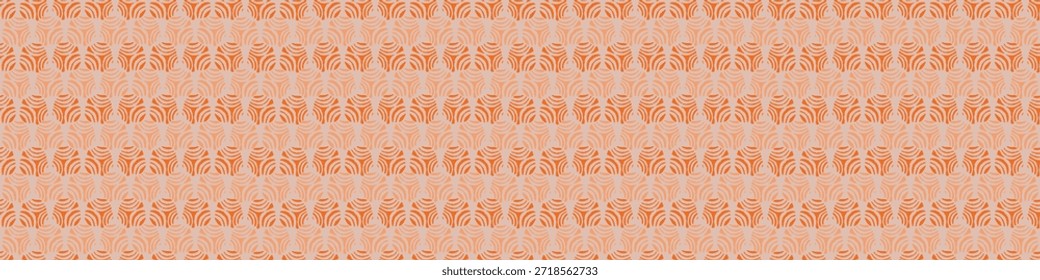 Abstrato vintage rabisco vetor sem emenda. Cachos repetíveis artísticos neutros em termos de gênero para desenho de fitas, bordas e desenhos à mão.