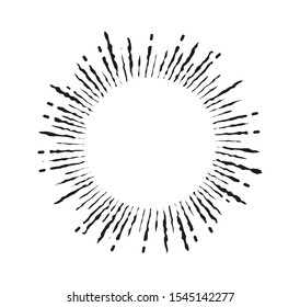 Abstract vintage sunburst background design.