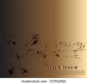 Abstract vintage surface concept design on dark and brown background for web and book cover or your design with some text and information ,Vector Illustration.